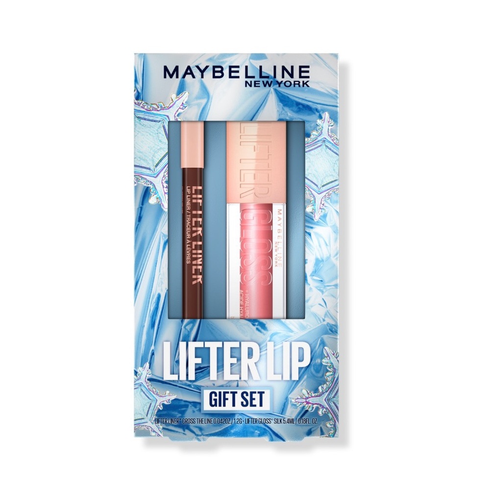 Maybelline Lifter Liner Cross The Line AND Lifter Gloss Silk Gift Set NIB